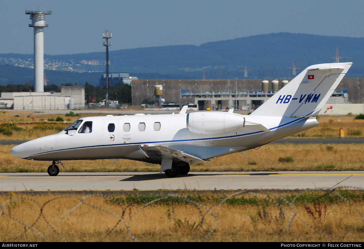 Aircraft Photo of HB-VWM | Cessna 525 CitationJet CJ1+ | Livejet | AirHistory.net #346383