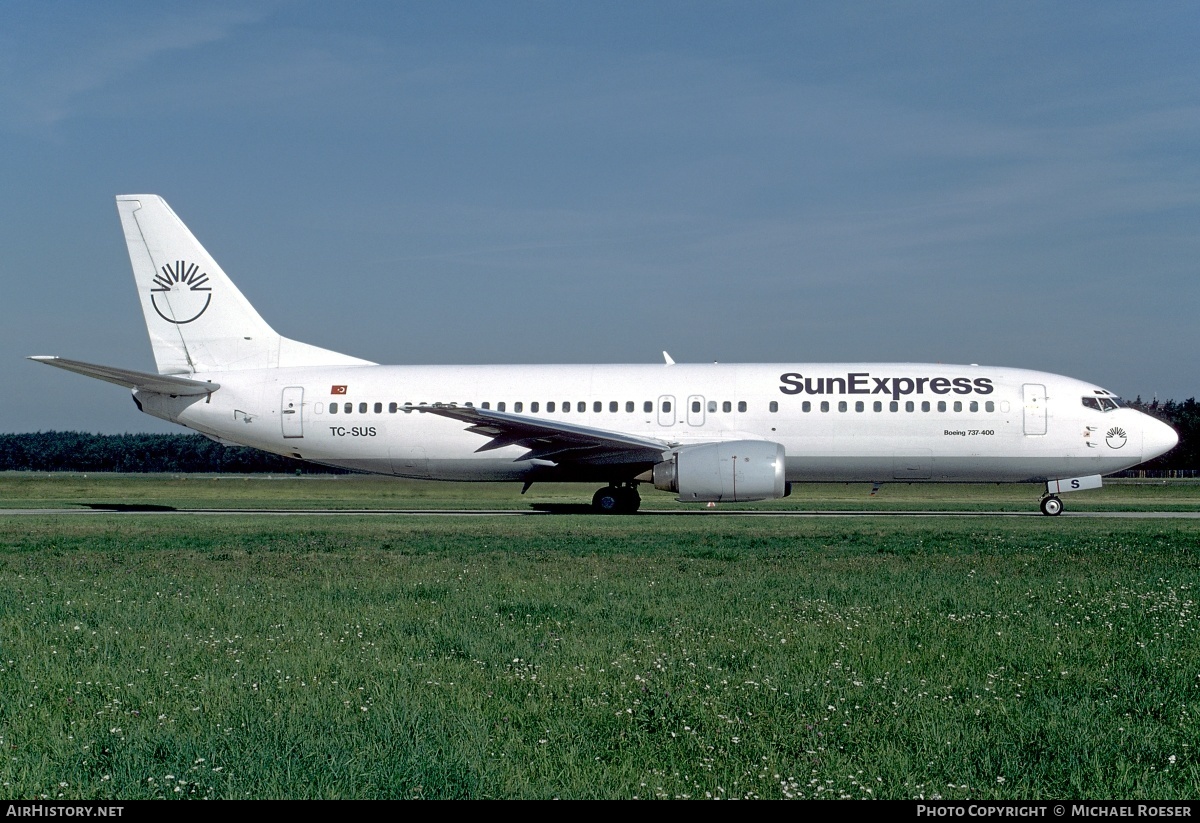 Aircraft Photo of TC-SUS | Boeing 737-430 | SunExpress | AirHistory.net #346392
