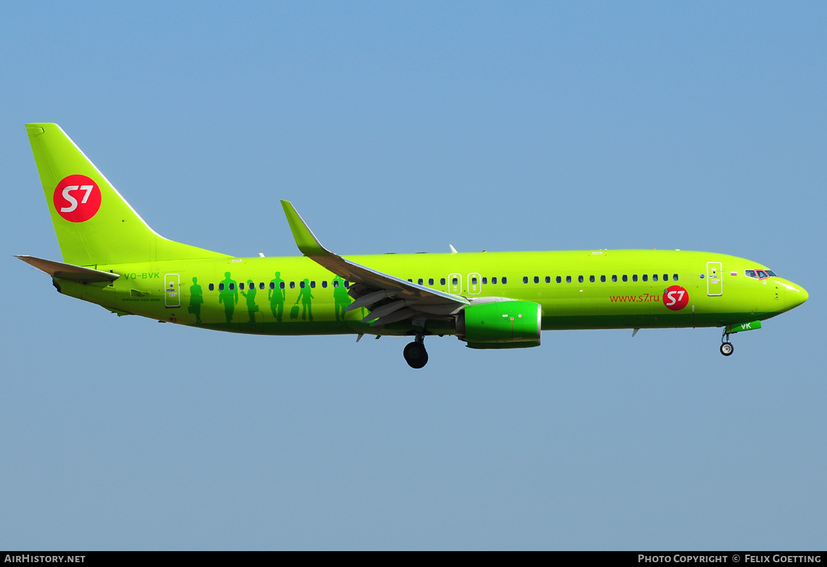 Aircraft Photo of VQ-BVK | Boeing 737-8GJ | S7 Airlines | AirHistory.net #346398