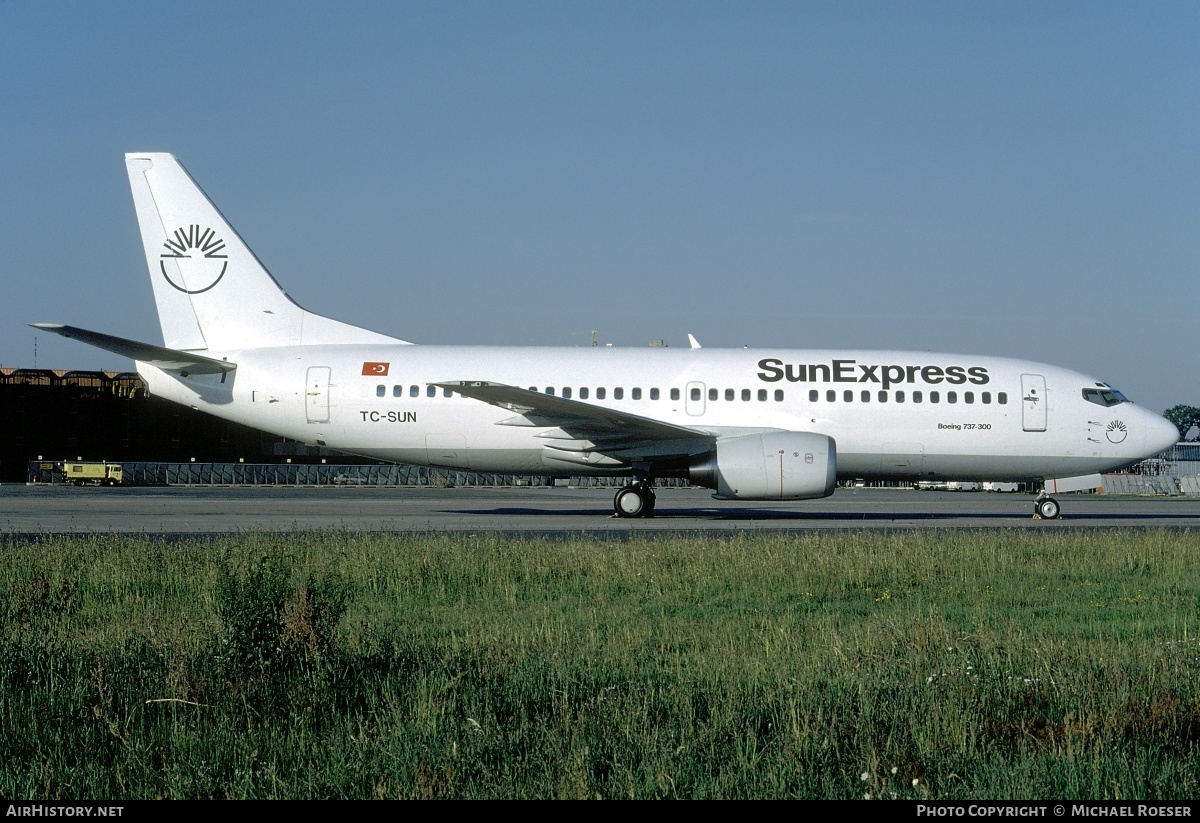Aircraft Photo of TC-SUN | Boeing 737-3Y0 | SunExpress | AirHistory.net #346406