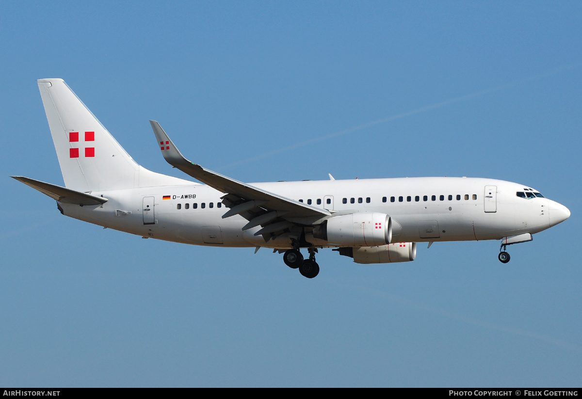 Aircraft Photo of D-AWBB | Boeing 737-7CN BBJ | PrivatAir | AirHistory.net #346407