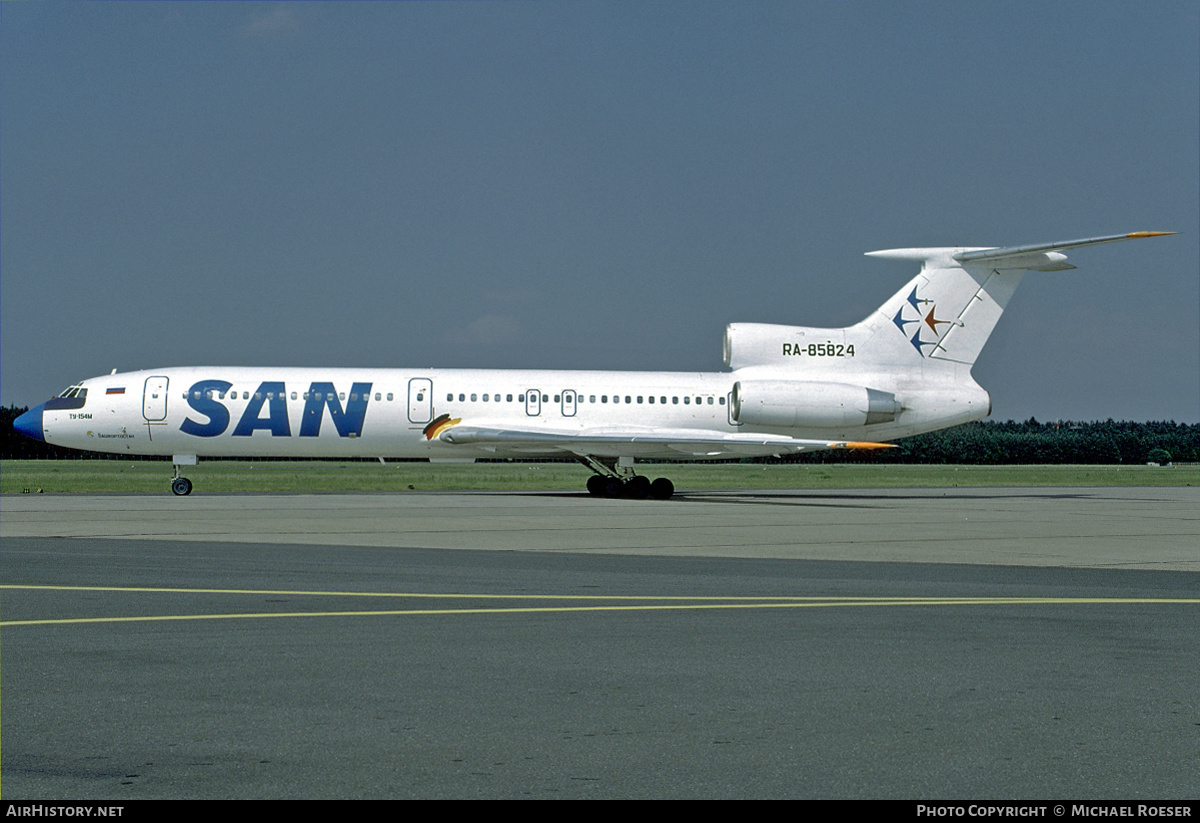 Aircraft Photo of RA-85824 | Tupolev Tu-154M | SAN Air Company | AirHistory.net #346431