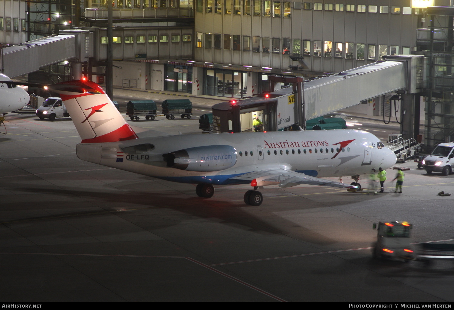 Aircraft Photo of OE-LFQ | Fokker 70 (F28-0070) | Austrian Arrows | AirHistory.net #346447