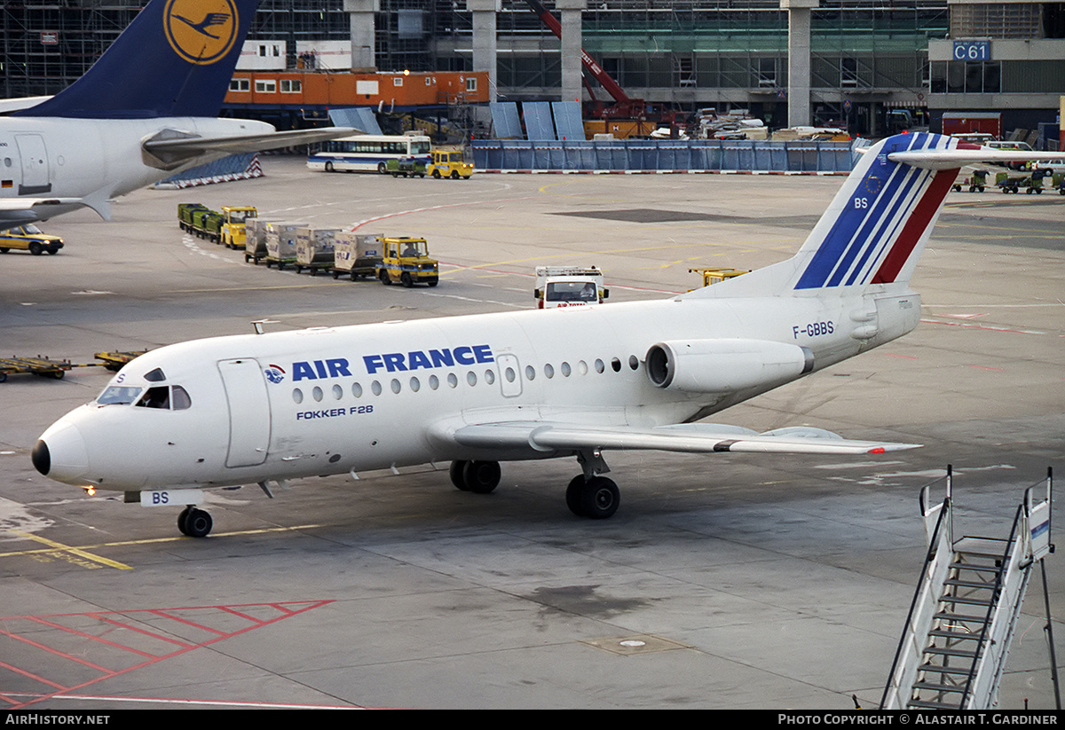 Aircraft Photo of F-GBBS | Fokker F28-1000 Fellowship | Air France | AirHistory.net #346455