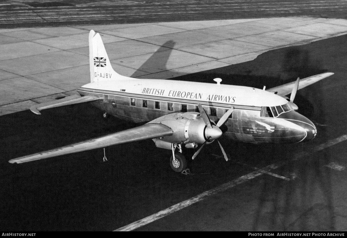 Aircraft Photo of G-AJBV | Vickers 610 Viking 1B | BEA - British European Airways | AirHistory.net #346456