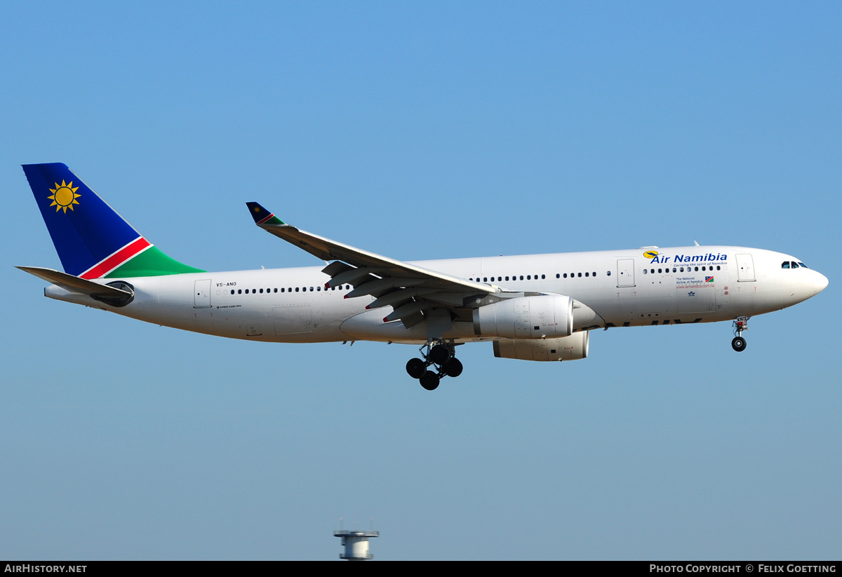 Aircraft Photo of V5-ANO | Airbus A330-243 | Air Namibia | AirHistory.net #346476