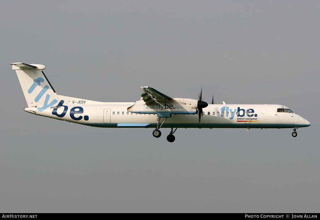 Aircraft Photo of G-JEDV | Bombardier DHC-8-402 Dash 8 | Flybe - British European | AirHistory.net #346487