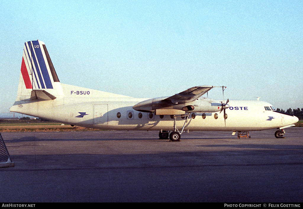 Aircraft Photo of F-BSUO | Fokker F27-500 Friendship | La Poste | AirHistory.net #346505