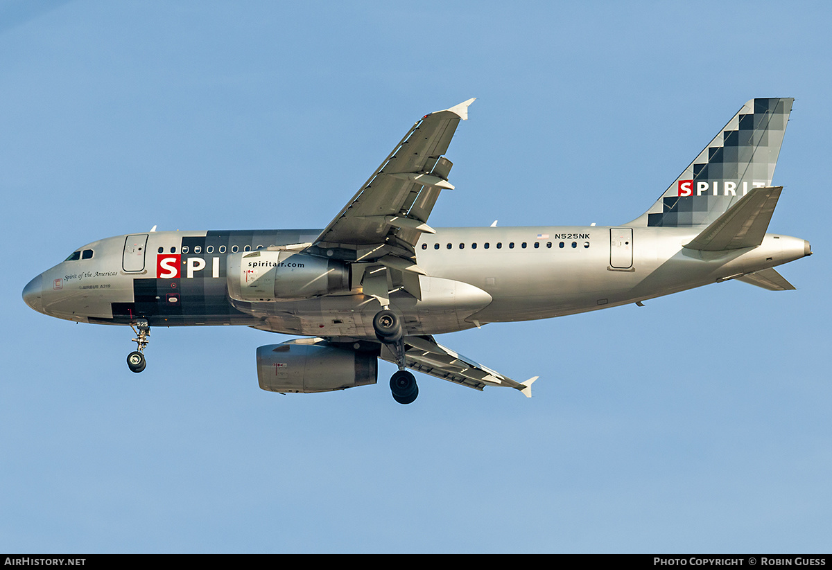 Aircraft Photo of N525NK | Airbus A319-132 | Spirit Airlines | AirHistory.net #346513