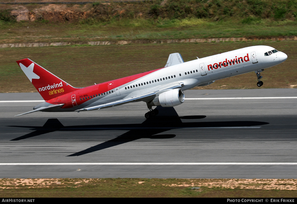 Aircraft Photo of VQ-BAL | Boeing 757-2Q8 | Nordwind Airlines | AirHistory.net #346518