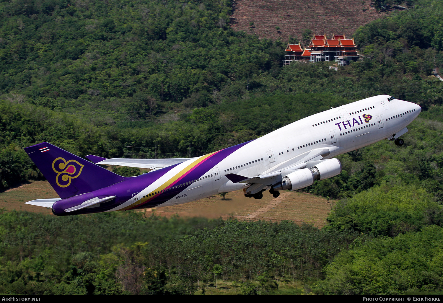 Aircraft Photo of HS-TGN | Boeing 747-4D7 | Thai Airways International | AirHistory.net #346534