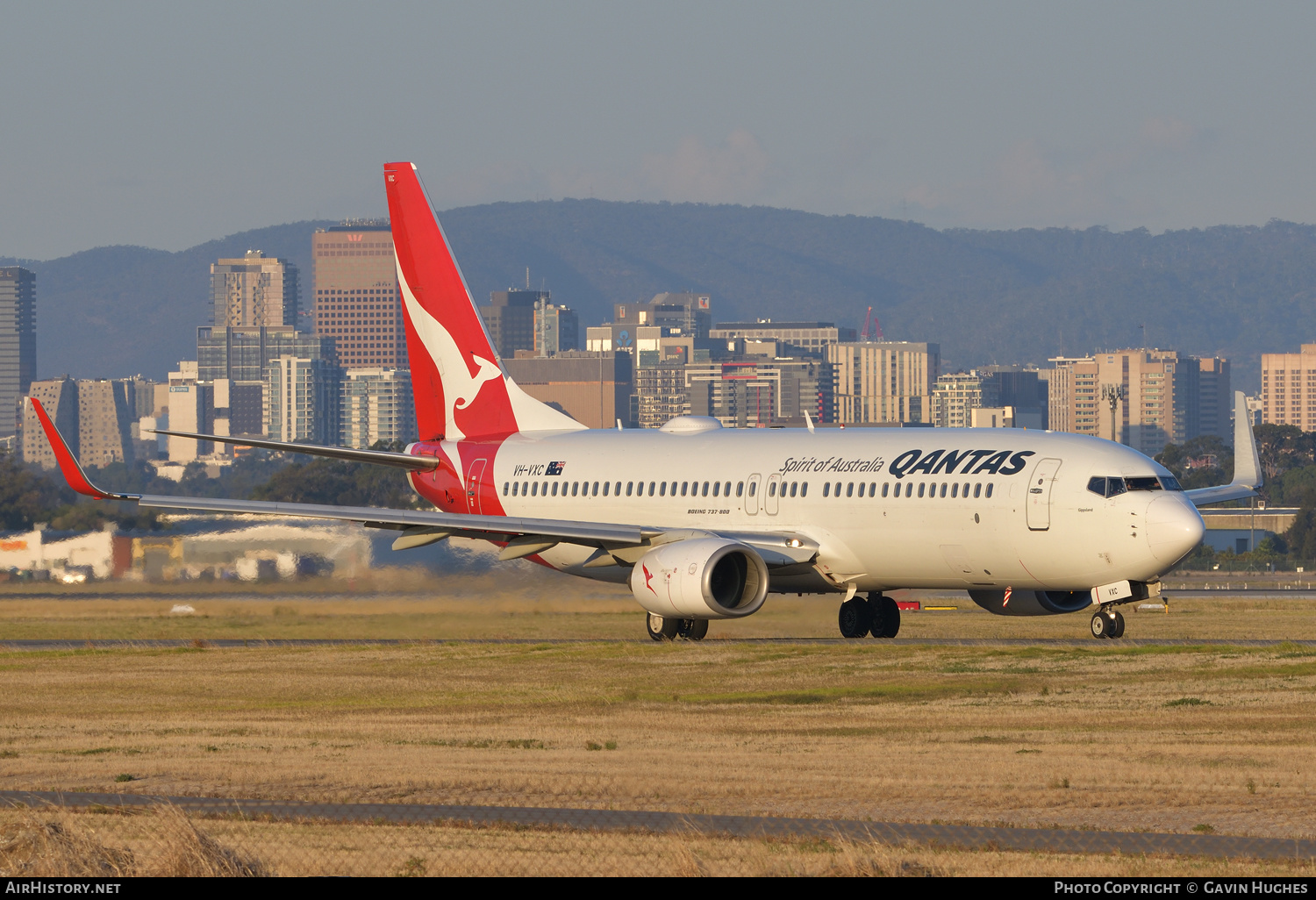 Aircraft Photo of VH-VXC | Boeing 737-838 | Qantas | AirHistory.net #346562
