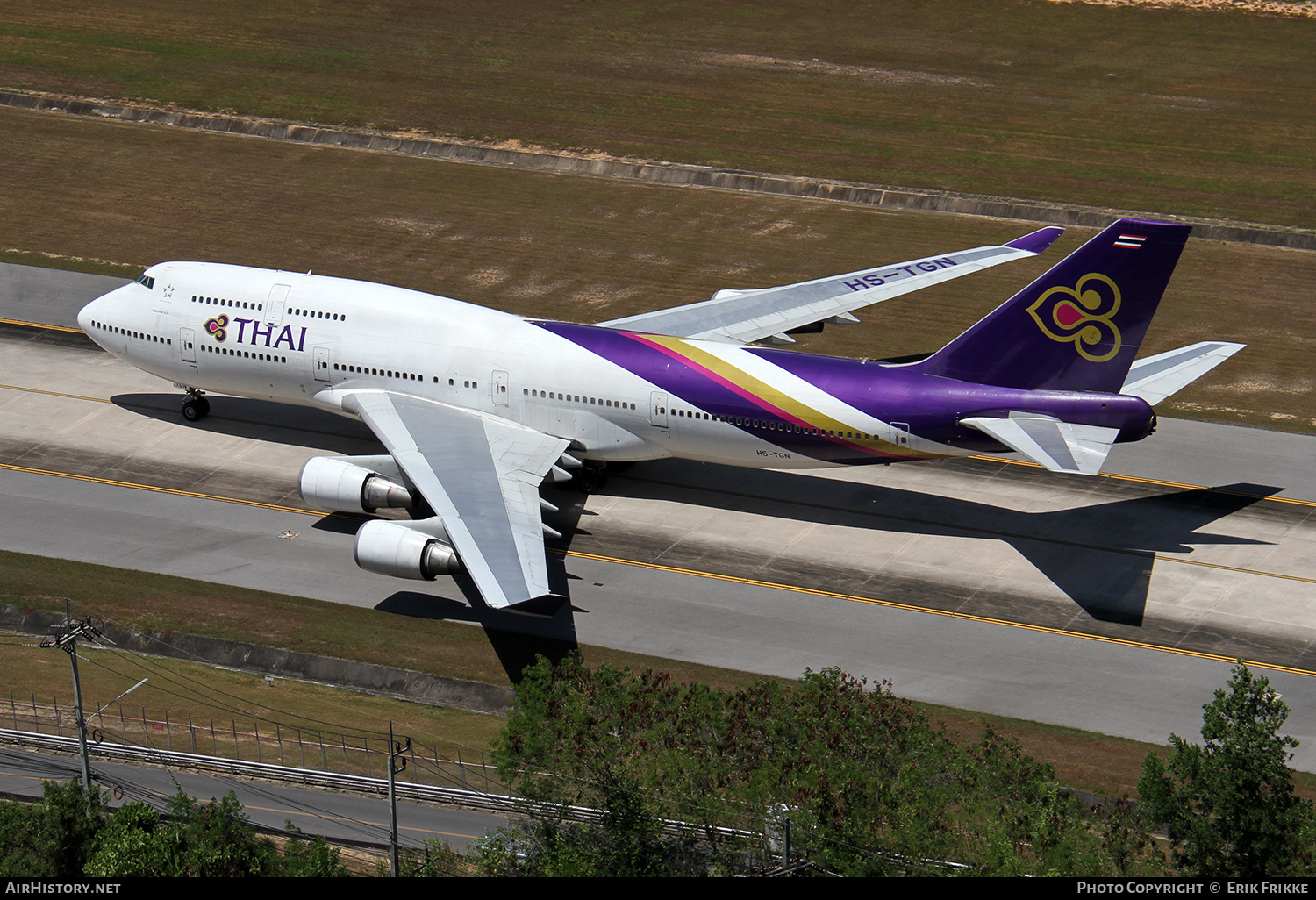 Aircraft Photo of HS-TGN | Boeing 747-4D7 | Thai Airways International | AirHistory.net #346577