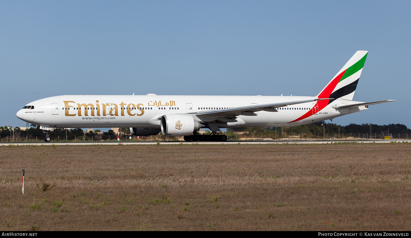 Aircraft Photo of A6-EBN | Boeing 777-36N/ER | Emirates | AirHistory.net #346616