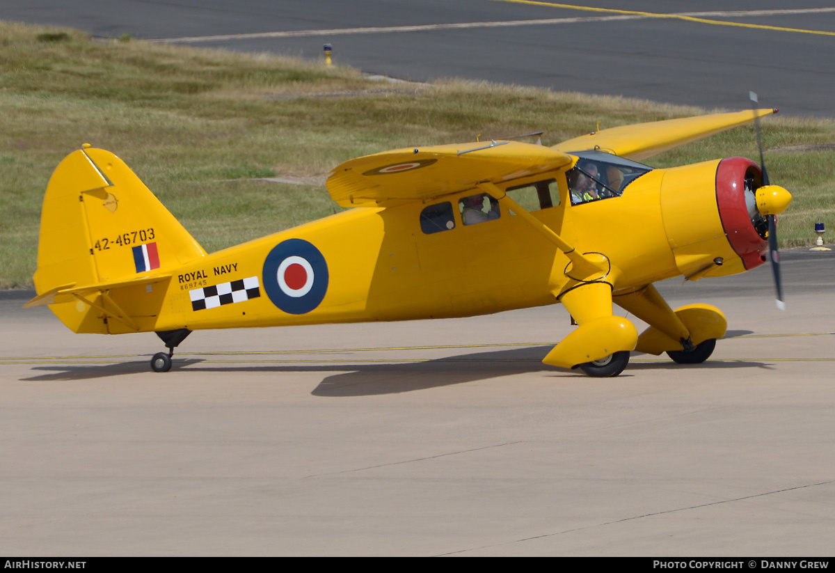 Aircraft Photo of N69745 / 42-46703 | Stinson AT-19 Reliant (V-77) | UK - Navy | AirHistory.net #346631