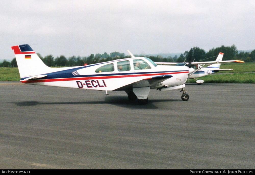 Aircraft Photo of D-ECLI | Beech C33 Debonair | AirHistory.net #346648
