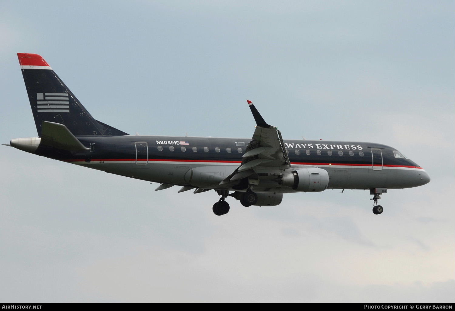 Aircraft Photo of N804MD | Embraer 170SU (ERJ-170-100SU) | US Airways Express | AirHistory.net #346651