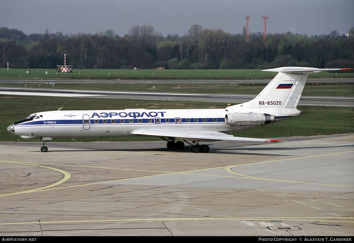 Aircraft Photo of RA-65020 | Tupolev Tu-134A-3 | Aeroflot | AirHistory.net #346747