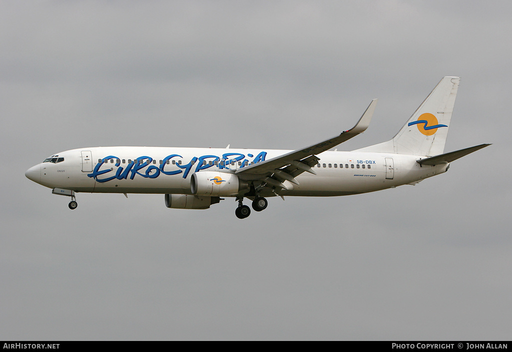 Aircraft Photo of 5B-DBX | Boeing 737-8Q8 | Eurocypria Airlines | AirHistory.net #346753