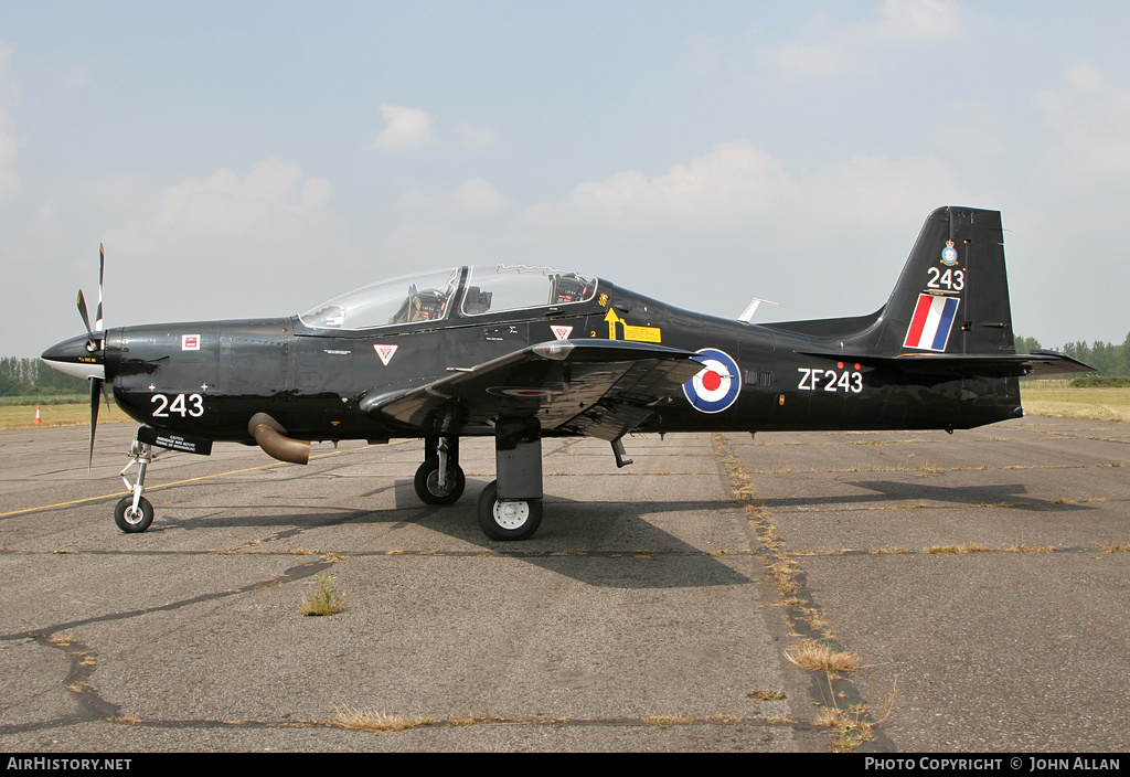 Aircraft Photo of ZF243 | Short S-312 Tucano T1 | UK - Air Force | AirHistory.net #346761