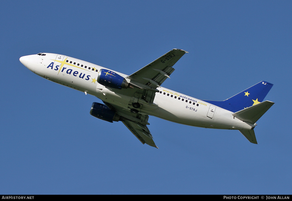 Aircraft Photo of G-STRJ | Boeing 737-33A | Astraeus Airlines | AirHistory.net #346768