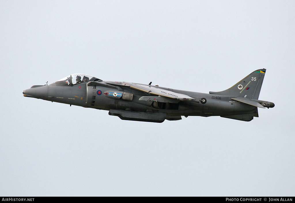 Aircraft Photo of ZD406 | British Aerospace Harrier GR7 | UK - Air Force | AirHistory.net #346775