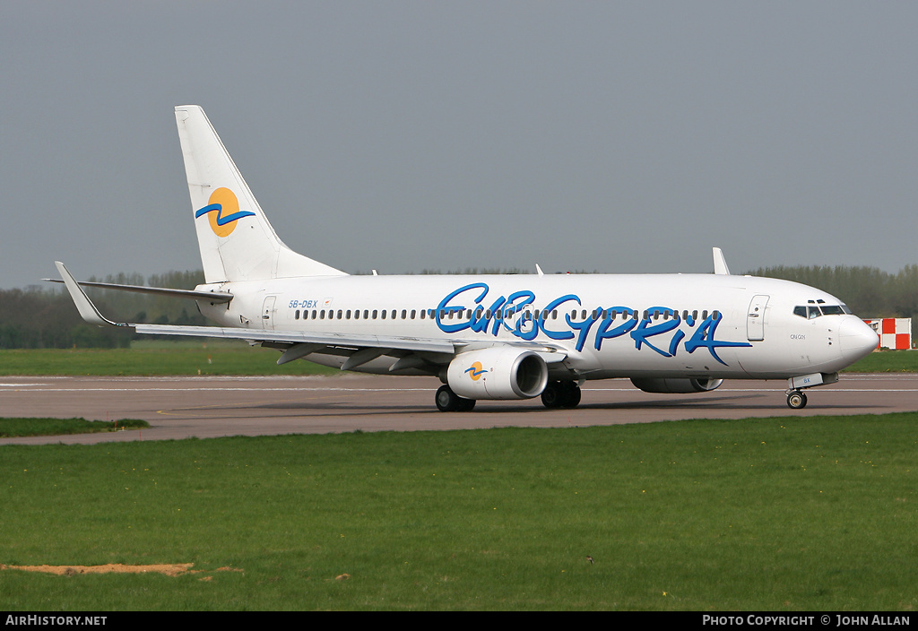 Aircraft Photo of 5B-DBX | Boeing 737-8Q8 | Eurocypria Airlines | AirHistory.net #346779