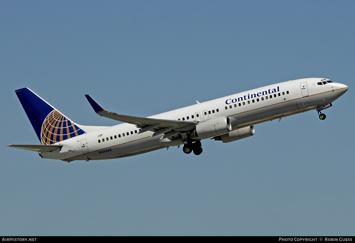 Aircraft Photo of N38268 | Boeing 737-824 | Continental Airlines | AirHistory.net #346787