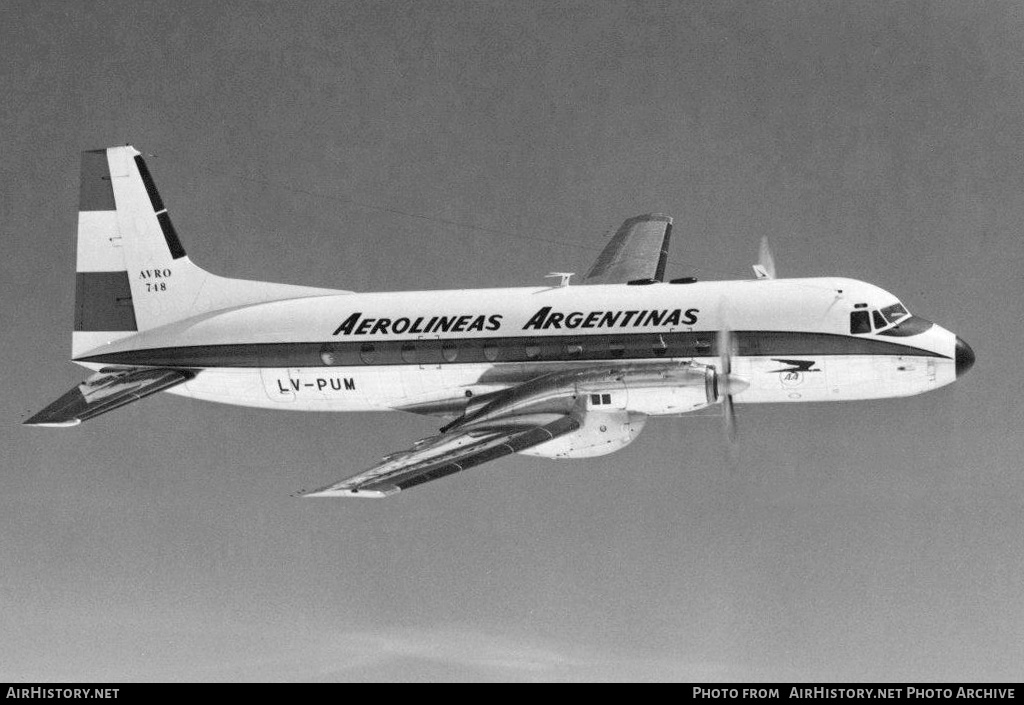 Aircraft Photo of LV-PUM | Avro 748 Srs1/105 | Aerolíneas Argentinas | AirHistory.net #346788