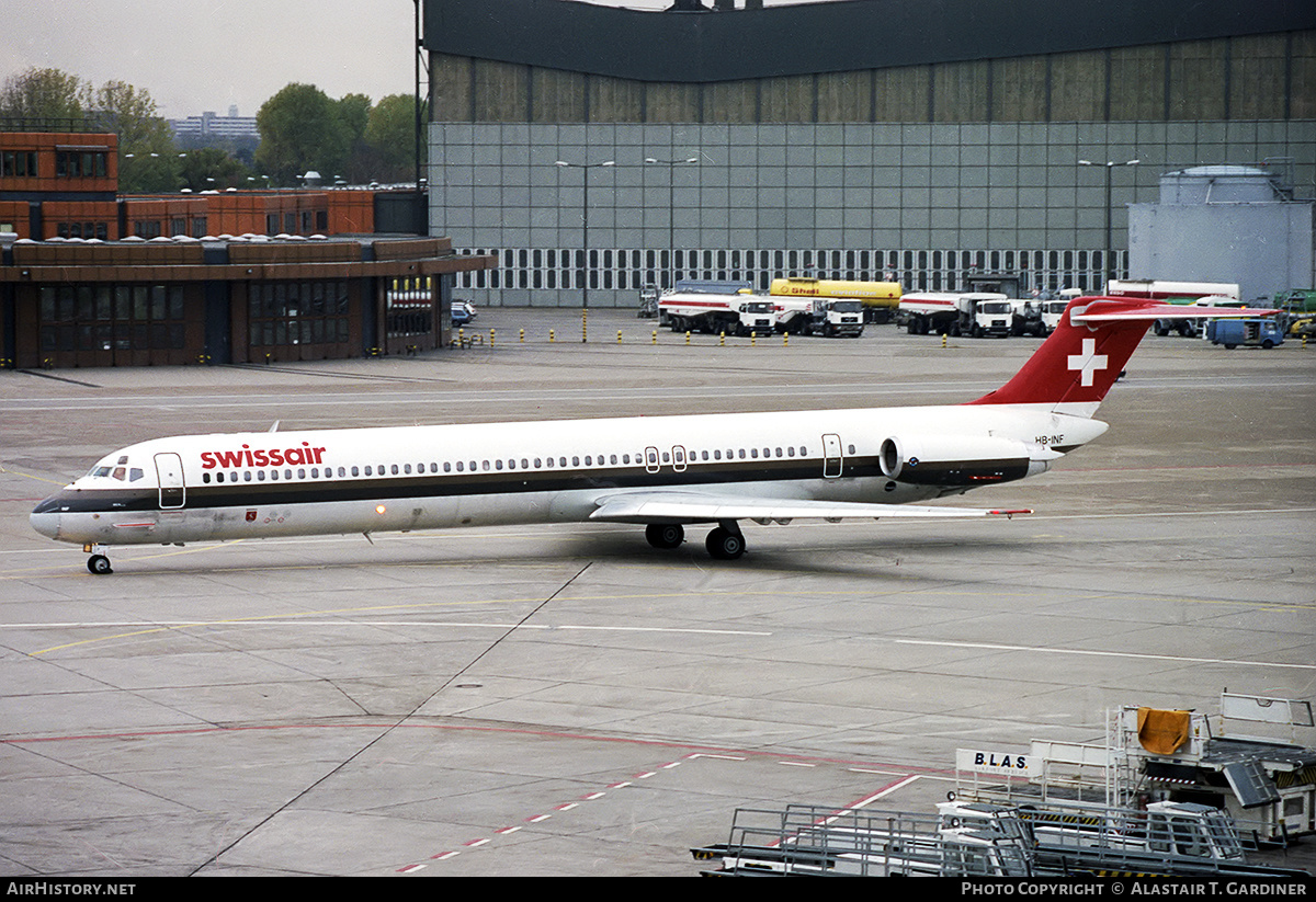 Aircraft Photo of HB-INF | McDonnell Douglas MD-81 (DC-9-81) | Swissair | AirHistory.net #346806