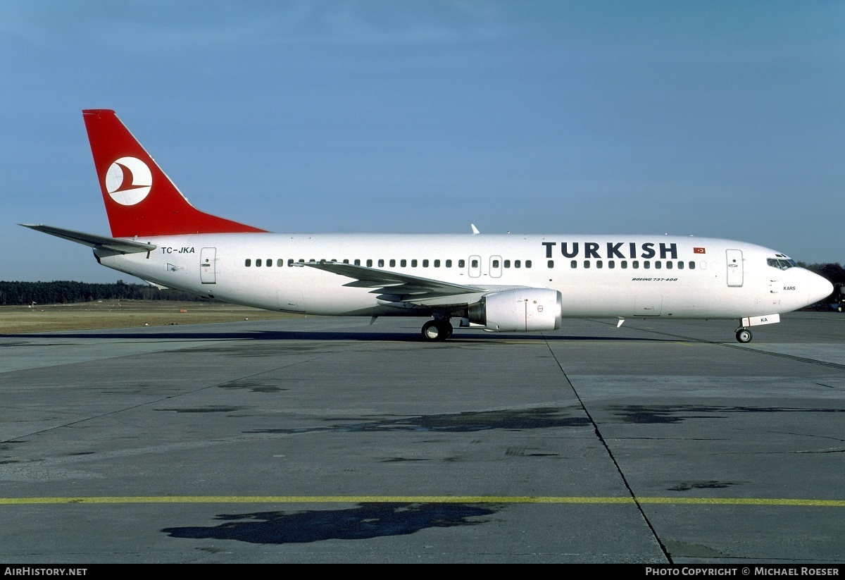 Aircraft Photo of TC-JKA | Boeing 737-4Q8 | Turkish Airlines | AirHistory.net #346915