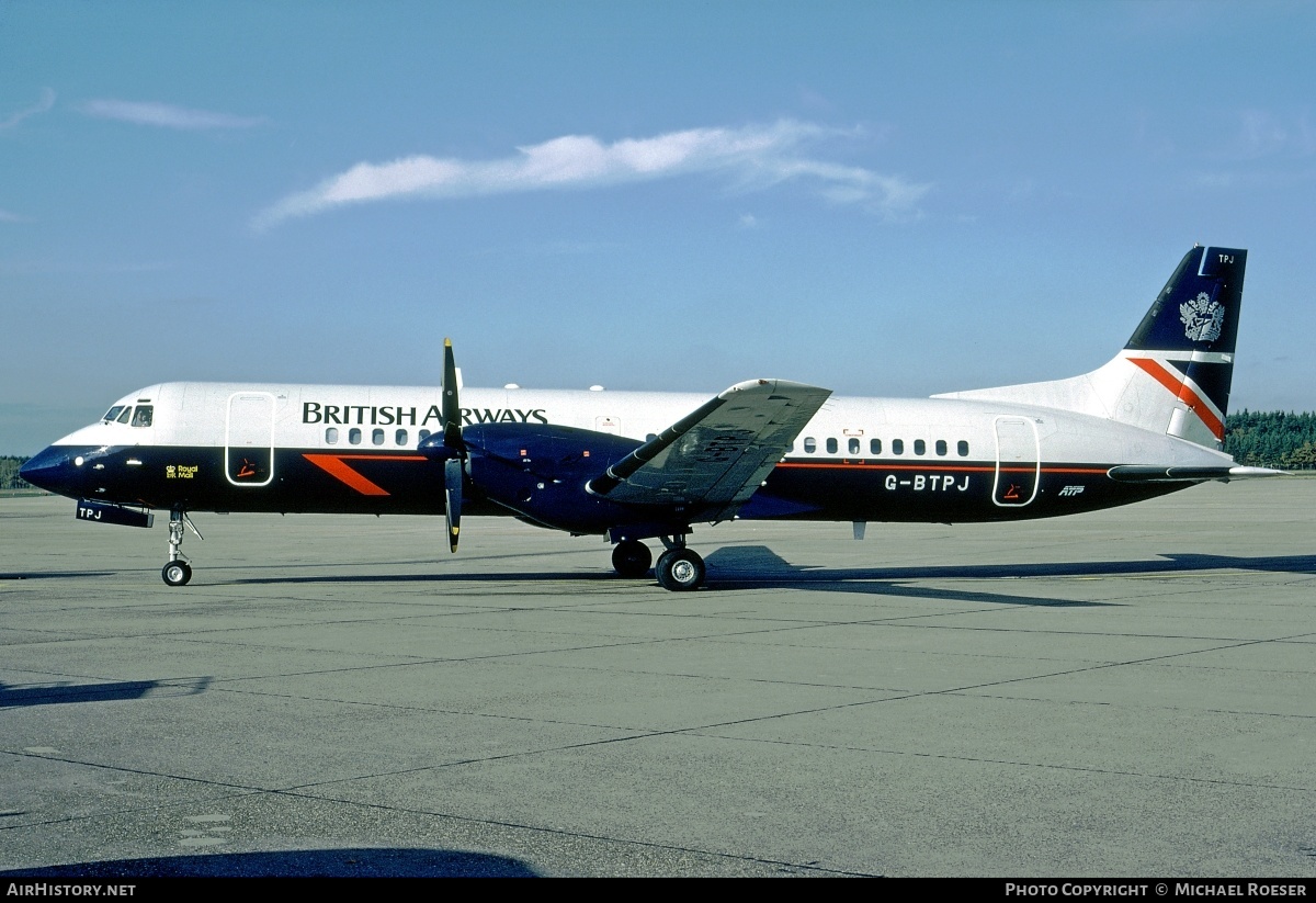 Aircraft Photo of G-BTPJ | British Aerospace ATP | British Airways | AirHistory.net #346924