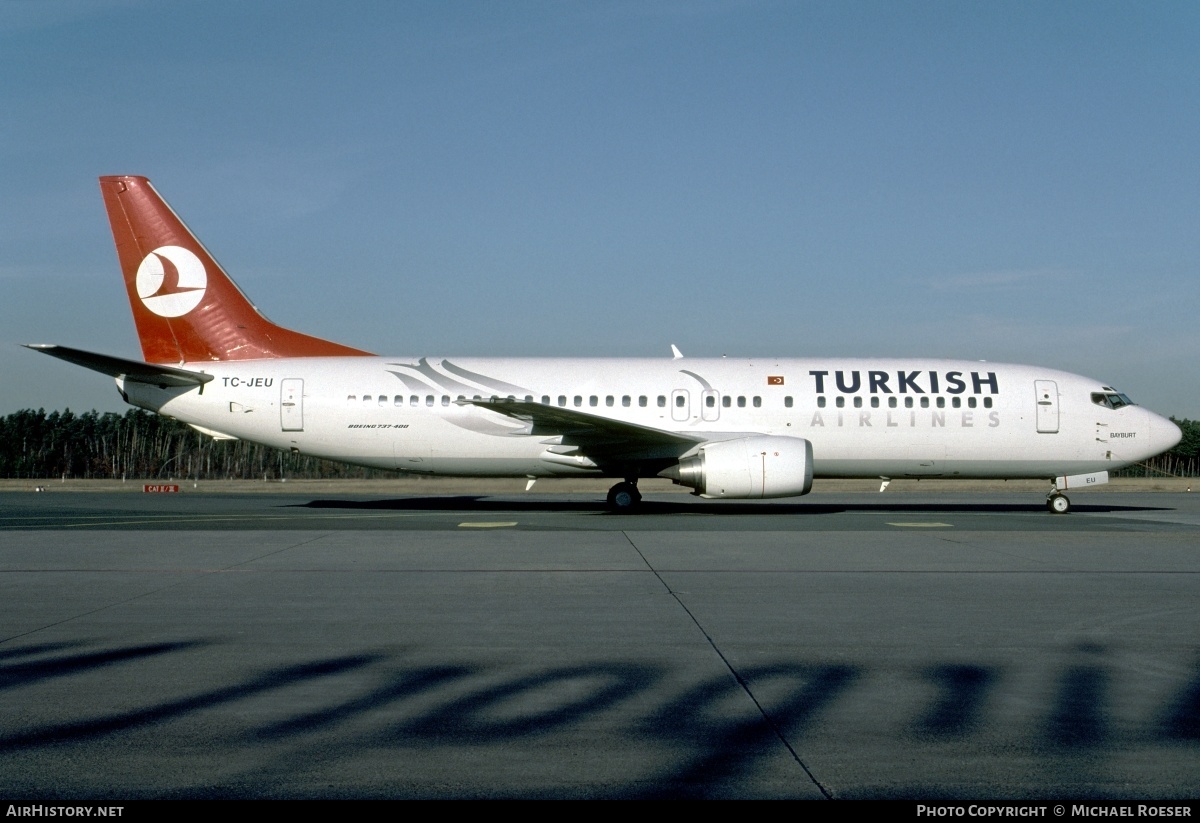 Aircraft Photo of TC-JEU | Boeing 737-4Y0 | Turkish Airlines | AirHistory.net #346926