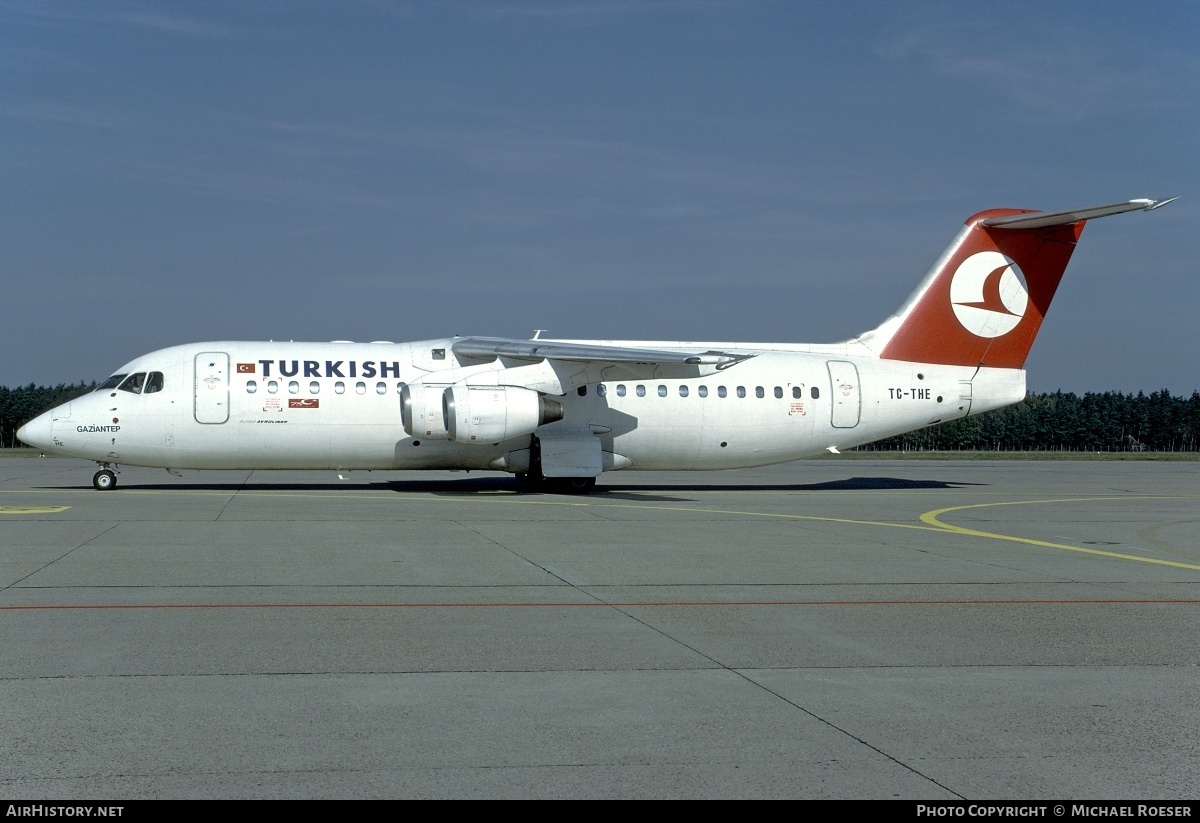 Aircraft Photo of TC-THE | BAE Systems Avro 146-RJ100 | Turkish Airlines | AirHistory.net #346958