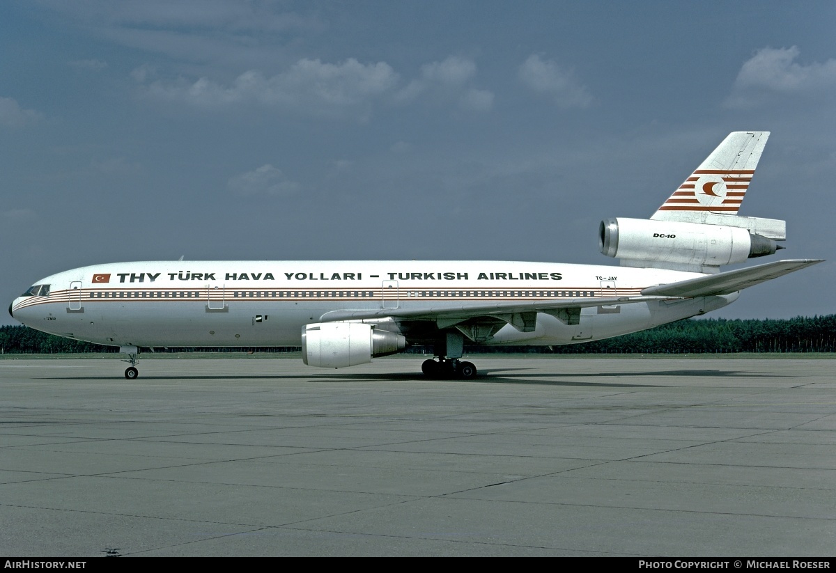 Aircraft Photo of TC-JAY | McDonnell Douglas DC-10-10 | THY Türk Hava Yolları - Turkish Airlines | AirHistory.net #346960