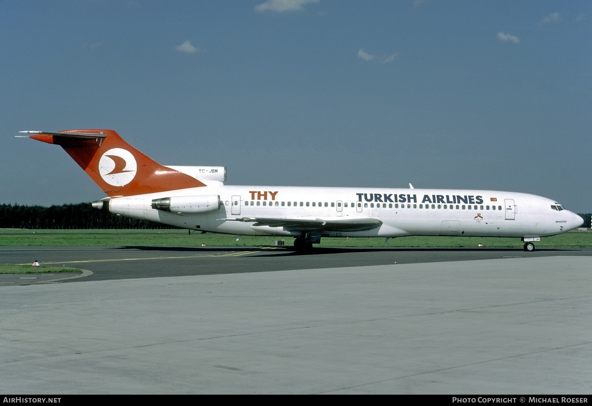 Aircraft Photo of TC-JBM | Boeing 727-2F2/Adv | THY Türk Hava Yolları - Turkish Airlines | AirHistory.net #346972