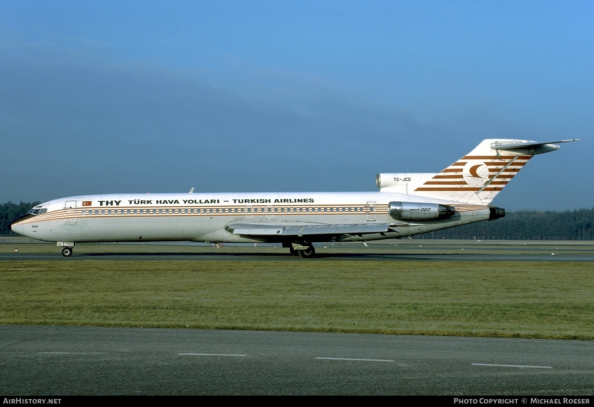 Aircraft Photo of TC-JCD | Boeing 727-2F2/Adv | THY Türk Hava Yolları - Turkish Airlines | AirHistory.net #346981