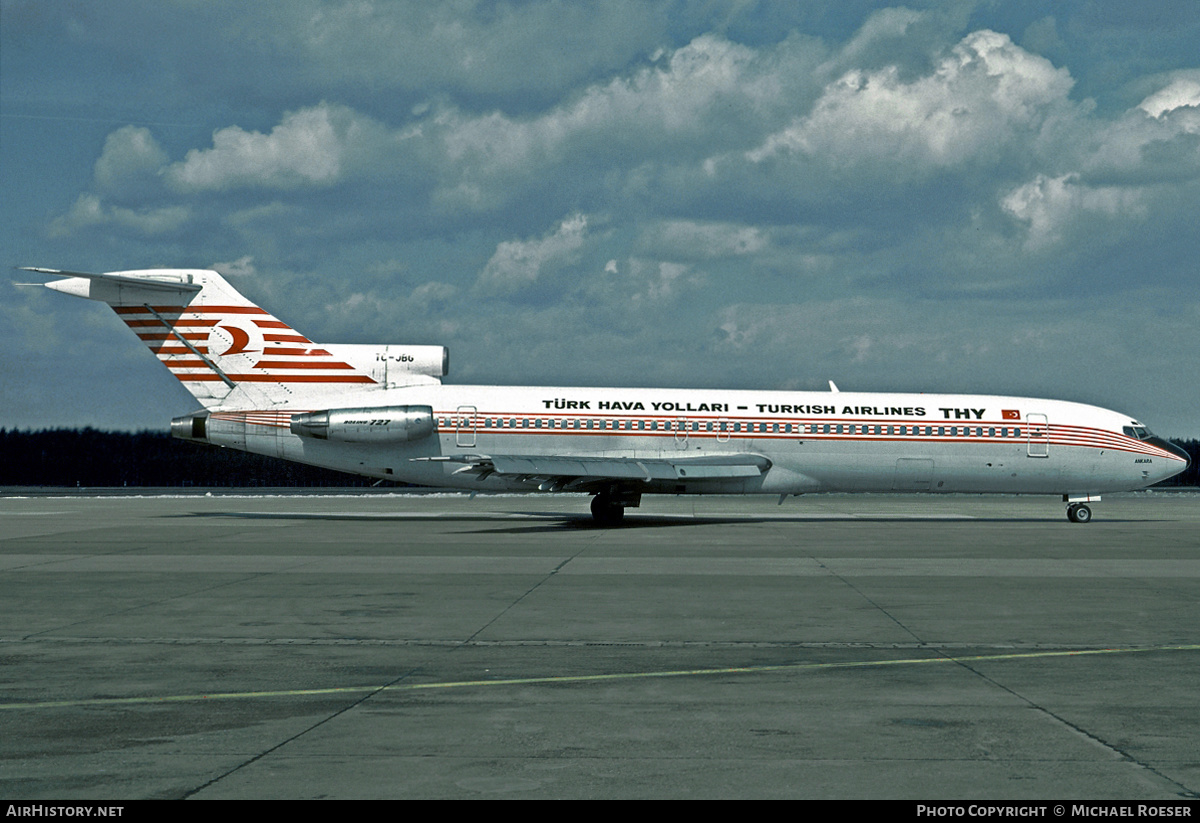 Aircraft Photo of TC-JBG | Boeing 727-2F2/Adv | THY Türk Hava Yolları - Turkish Airlines | AirHistory.net #346982