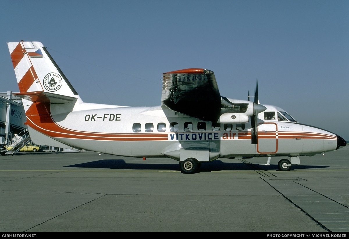 Aircraft Photo of OK-FDE | Let L-410A Turbolet | Air Vitkovice | AirHistory.net #346991