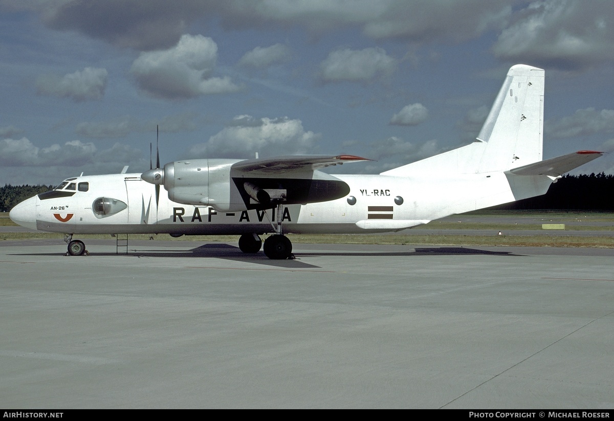Aircraft Photo of YL-RAC | Antonov An-26 | RAF-Avia Airlines | AirHistory.net #347000