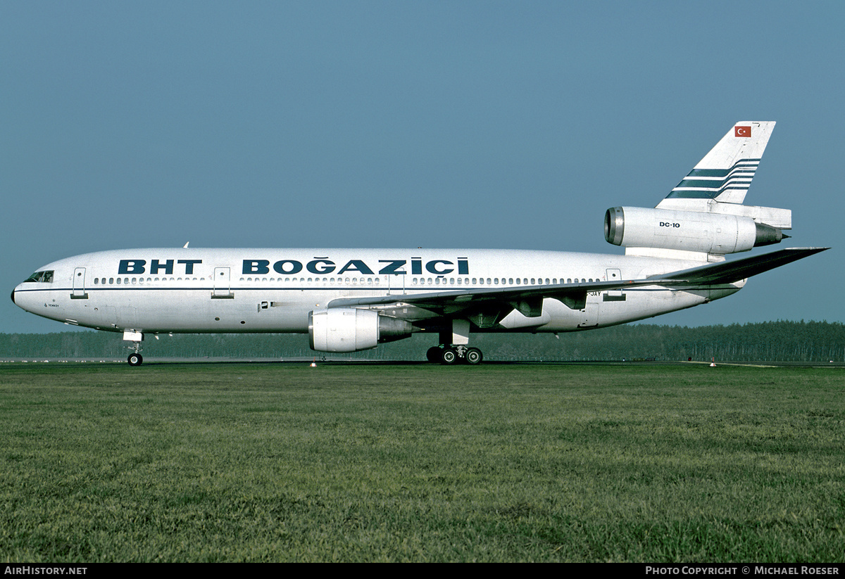 Aircraft Photo of TC-JAY | McDonnell Douglas DC-10-10 | BHT - Boğaziçi Hava Taşımacılığı - Bosphorus Air Transport | AirHistory.net #347028