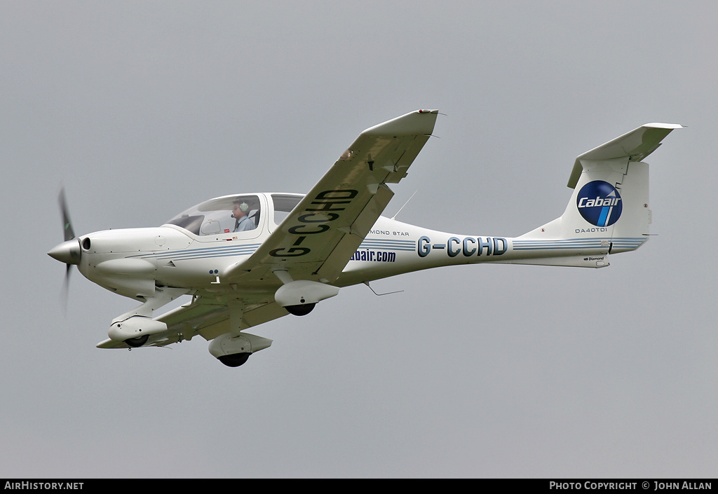 Aircraft Photo of G-CCHD | Diamond DA40D Diamond Star TDI | Cabair | AirHistory.net #347065