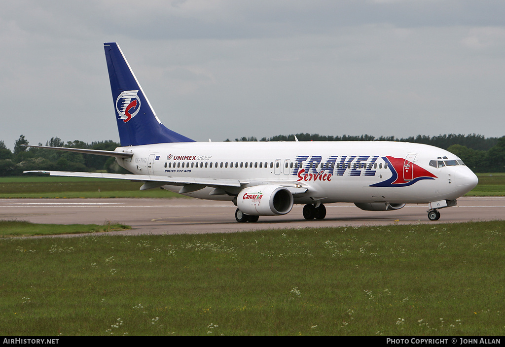 Aircraft Photo of OK-TVQ | Boeing 737-86N | Travel Service | AirHistory.net #347068