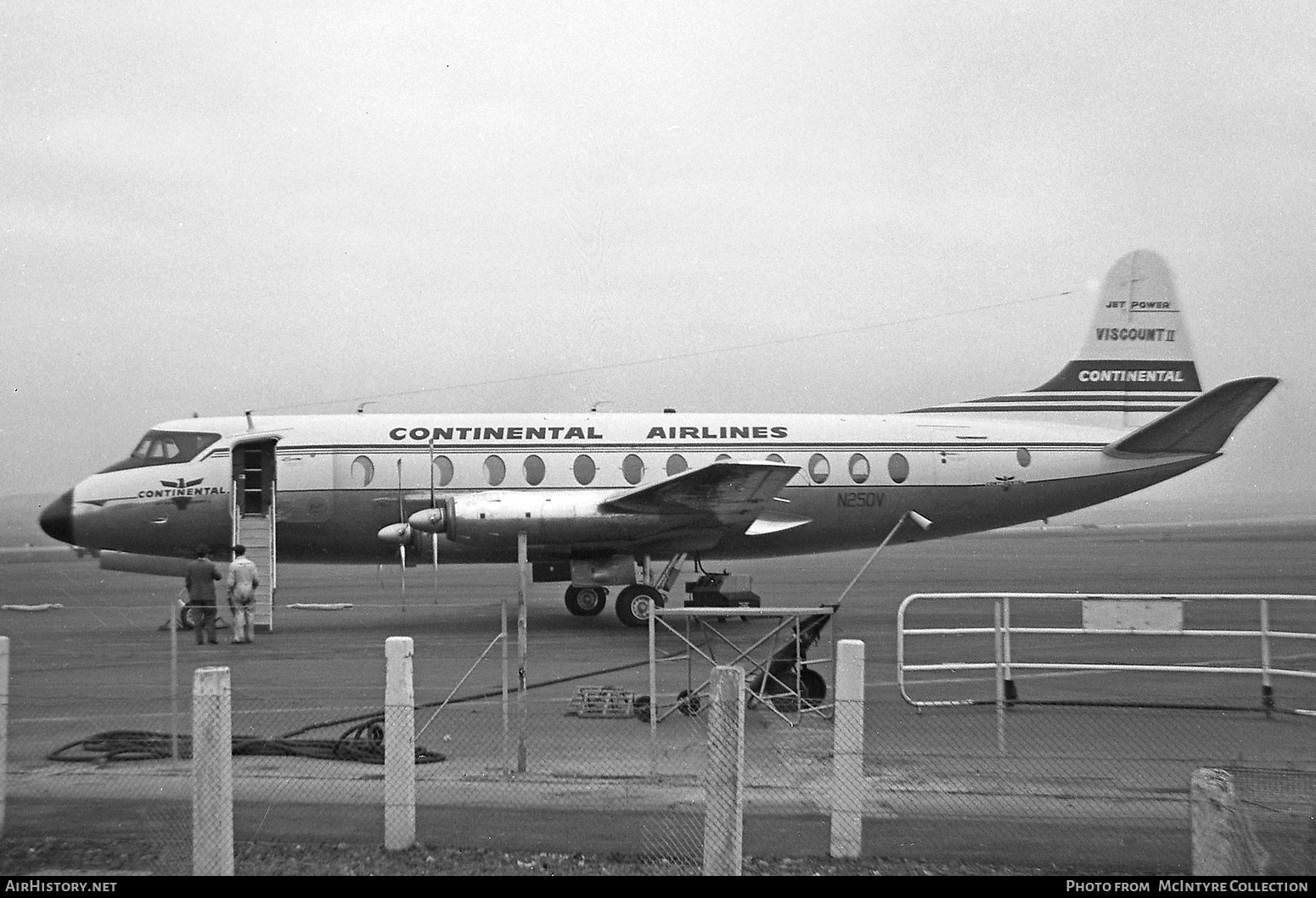 Aircraft Photo of N250V | Vickers 812 Viscount | Continental Airlines | AirHistory.net #347152