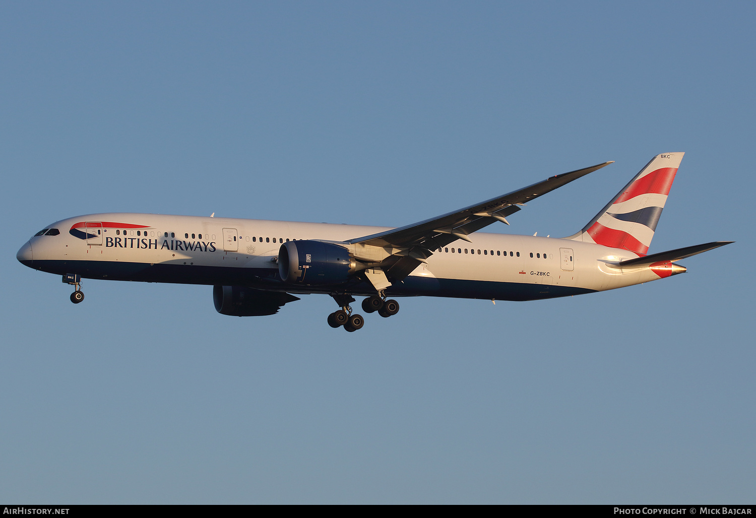 Aircraft Photo of G-ZBKC | Boeing 787-9 Dreamliner | British Airways | AirHistory.net #347170