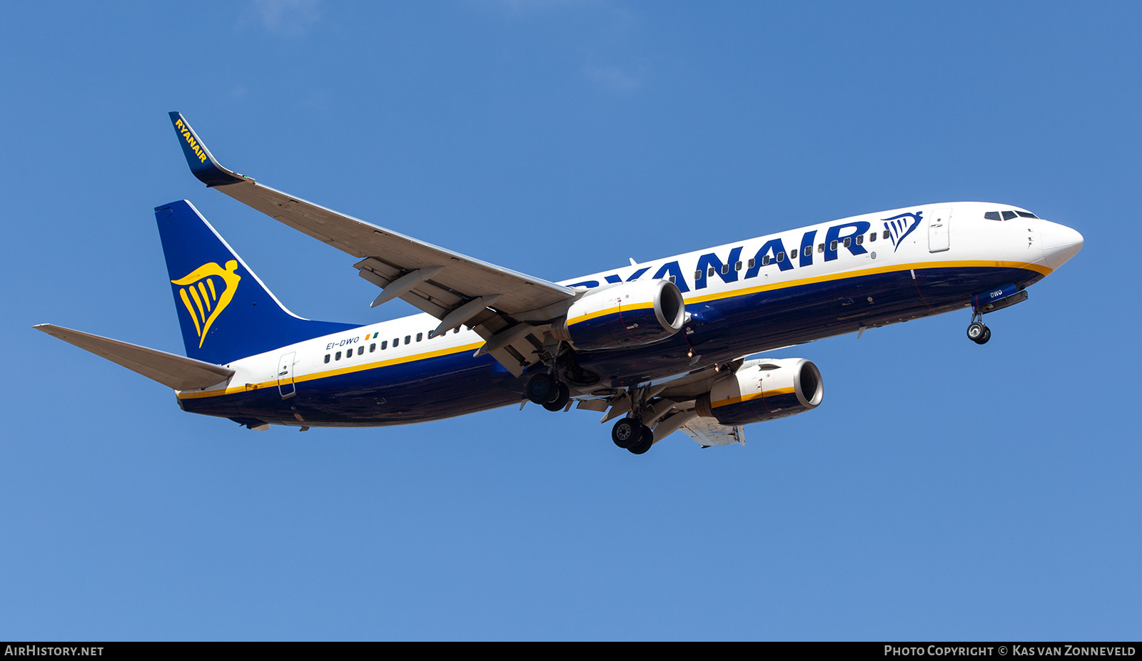 Aircraft Photo of EI-DWO | Boeing 737-8AS | Ryanair | AirHistory.net #347173