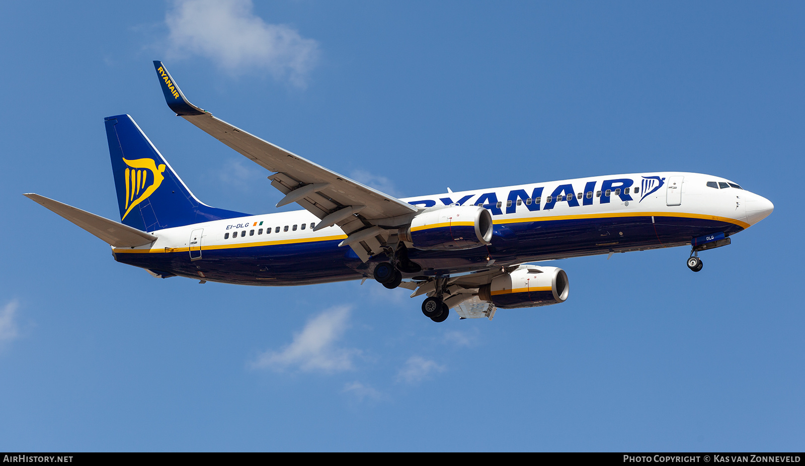 Aircraft Photo of EI-DLG | Boeing 737-8AS | Ryanair | AirHistory.net #347190