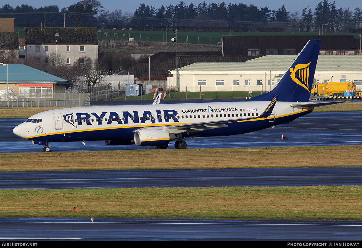 Aircraft Photo of EI-EKT | Boeing 737-8AS | Ryanair | AirHistory.net #347241