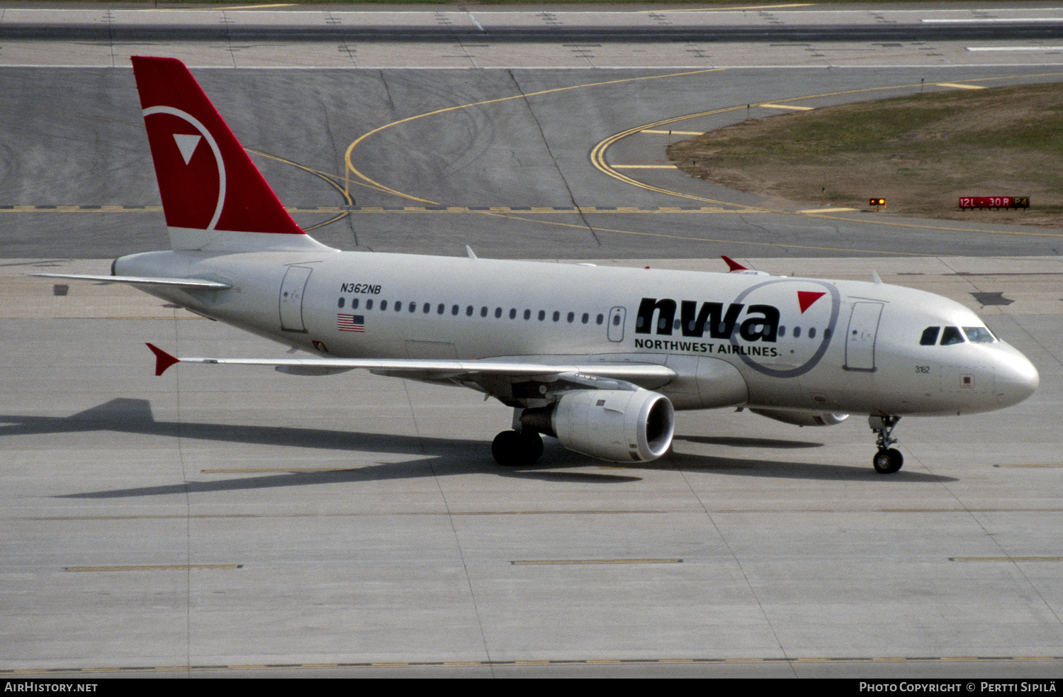 Aircraft Photo of N362NB | Airbus A319-114 | Northwest Airlines | AirHistory.net #347267