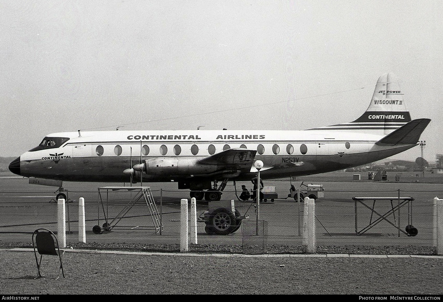 Aircraft Photo of N253V | Vickers 812 Viscount | Continental Airlines | AirHistory.net #347285